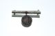 Sterling Silver & Ruby Bar Pin W/ Ancient Roman Bronze Coin Coins: Ancient photo 1