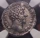 Marcus Aurelius Armenia Mourning Ancient Roman Silver Denarius Ngc Certified Xf Coins: Ancient photo 4
