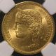 Switzerland 1883 Gold 20 Francs Ngc Ms - 63 First Year Of Issue Rare 1 Year Type Europe photo 1