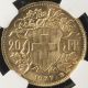 Switzerland 1927 Gold 20 Francs Ngc Ms - 66 Sharp Lustrous Beauty Europe photo 2
