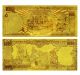 India Ghandi Gold Banknote 1000 Rupee Pure 24k Gold Note Rare Mylar Sleeve Asia photo 2