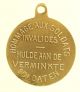 The Proud Lion Antique Bronze Art Medal By P.  Theunis Exonumia photo 1