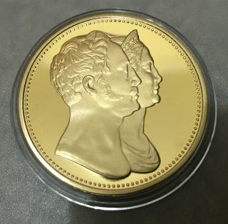 1 Oz 1830 Russian Series 3 Finished In 24k Gold Clad Coin photo