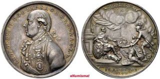 Austria Silver Medal 1790 Leopold Ii Roman Coronation In Frankfurt 47mm Rare photo
