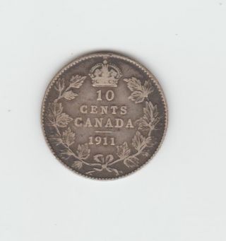 1911 Canada 10 Cents photo