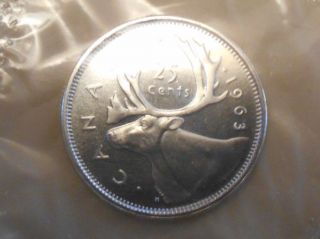 Gem 1963 Silver Quarter photo