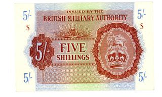 Great Britain … P - M4 … 5 Shillings … Nd (1943) … Unc photo