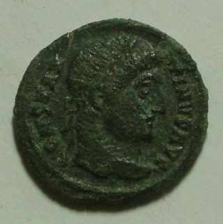Constantine/rare Ancient Roman Christaian Coin/wreath/star/heraclea photo