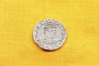 Medieval Hungarian Coin - Ii.  Wladislai Silver Denar - 1504 Madonna photo