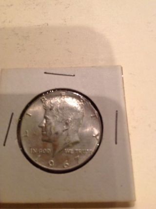 1967 - P United States John F.  Kennedy Half Dollar 40 Pure Silver Coin photo
