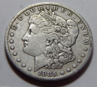 Antique 1885 - O Us Morgan Silver Dollar Coin photo