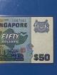 1976 - 84 (nd) Singapore Bird Series $50 Straight Security Line A/3 087161 Asia photo 3