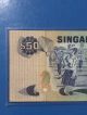 1976 - 84 (nd) Singapore Bird Series $50 Straight Security Line A/3 087161 Asia photo 4