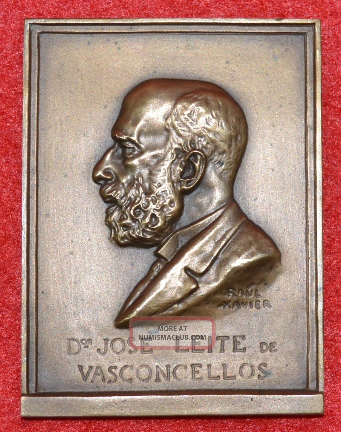 Allusive Medal To Dr. Jose Leite De Vasconcelos To Worldwide.