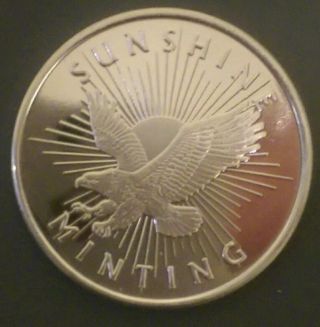 1oz.  999 Fine Solid Silver Coin photo