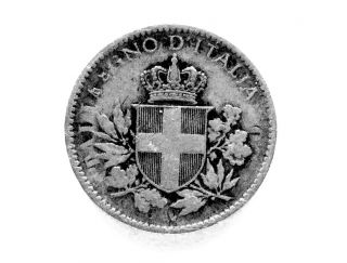 World Coin Italy 1918 20 Cent photo