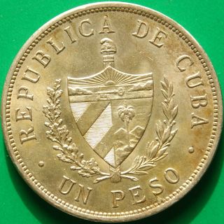 Caribbean One Peso Silver Coin 1933 photo