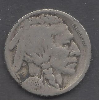 1924s Us Buffalo/indian Head Nickel. photo