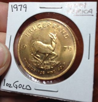 1979 South Africa Gold Krugerrand 1 Troy Oz Of Pure Gold Ms Bu photo