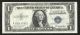 1935e $1 Blue Silver Certificate 2 Consec Crisp Uncirculated Old Us Currency Small Size Notes photo 4