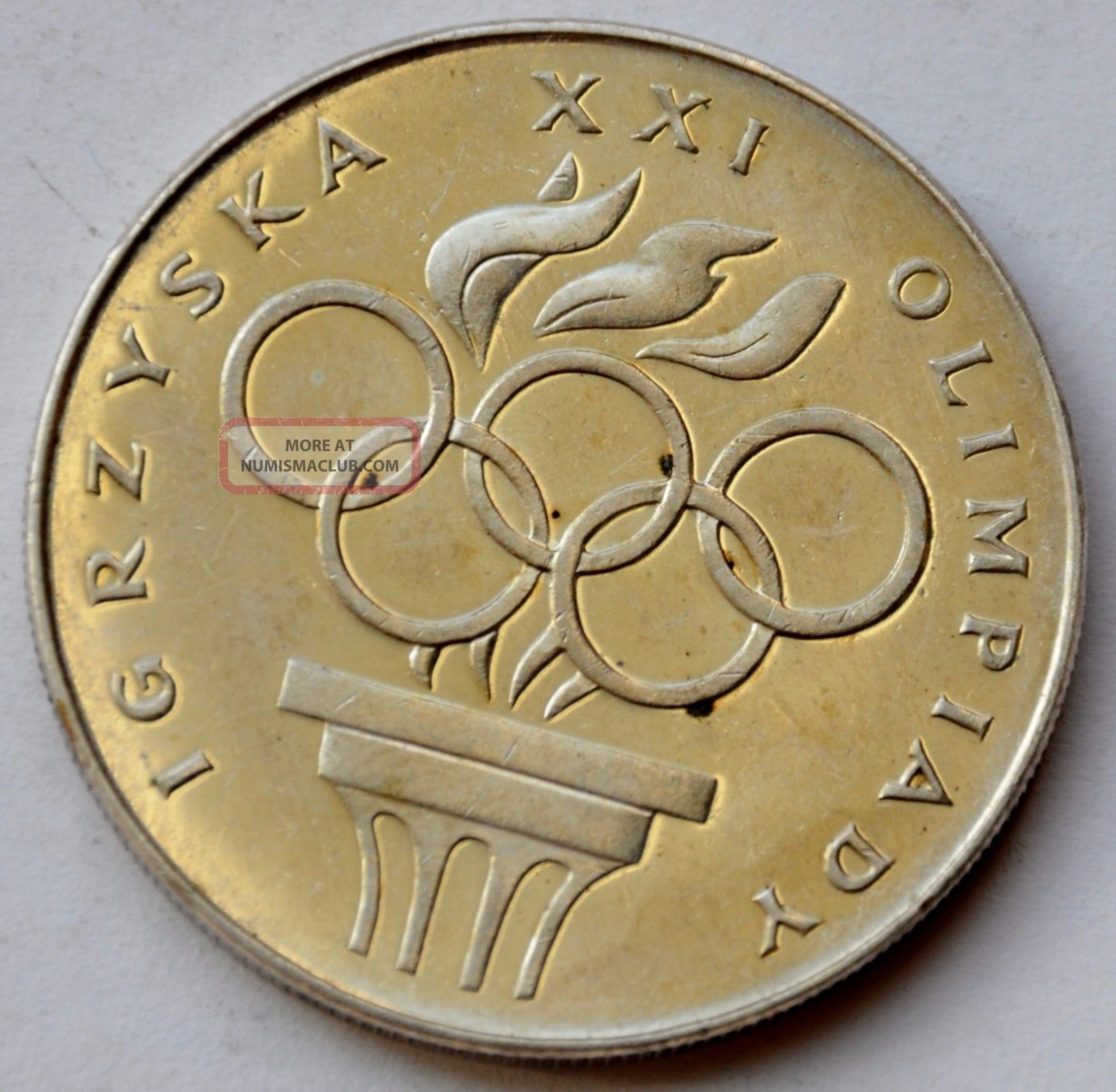 Poland 200 Zlotych, 1976, Xxi Olympics, Silver Coin