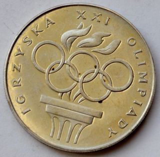 Poland 200 Zlotych,  1976,  Xxi Olympics,  Silver Coin photo