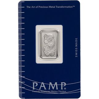 2015 5 Gram Platinum Bar Pamp Suisse Fortuna 999.  5 Orig Pkg,  Serial, photo