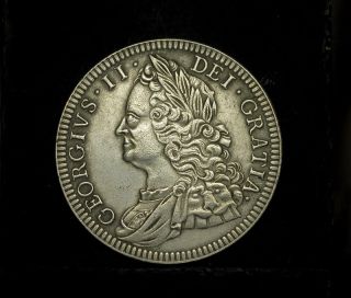 Great Britain - Crown 1746 - Uk - King George Ii - Silvered/ Pls/see Discription photo