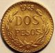 1945 Dos Pesos Gold Coin Mexico. Mexico photo 1