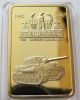 1 Oz Stallingrad German Tank Power Finished In 24k Gold Collector Art Bar Rare Exonumia photo 1