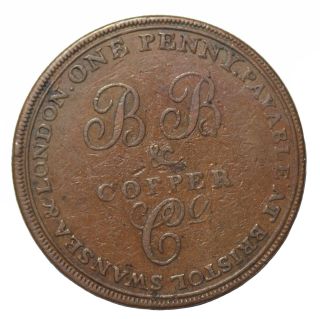 1811 Somerset Bristol Brass & Copper Company Penny Conder Token Dh - 430 - 44 photo