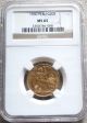 1960 Gold Peru 20 Soles Seated Liberty Coin Ngc State 65 Only 7,  753 Minted Coins: World photo 2