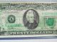 1981 $20 Federal Reserve Error Note 100 Wet Ink Transfer Small Size Notes photo 2