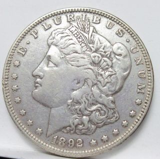 1892 O Morgan Silver Dollar. photo