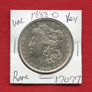 1888 O Bu Unc Morgan Silver Dollar 17077 Ms,  Coin Us Rare Key Date Estate photo