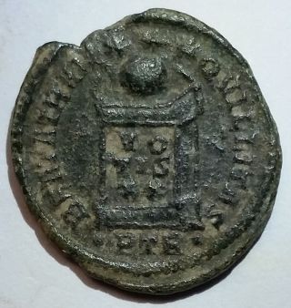 Ancient Roman Bronze Coin Constantine I The Great 307 - 337 Ad Altar Votis/xx photo