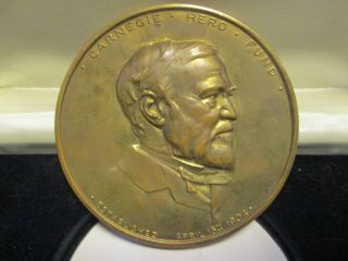 The Carnegie Hero Fund Medal 1989 Bronze Francis Theodore Waldo Extremely Rare photo