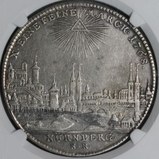 1768 Ngc Xf 45 Nurnberg City View Silver Thaler German State Taler Coin 15051302 photo