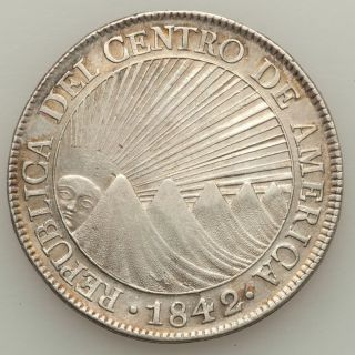 1842/0 Ng Ma Central American Republic Ngc Xf 40 photo