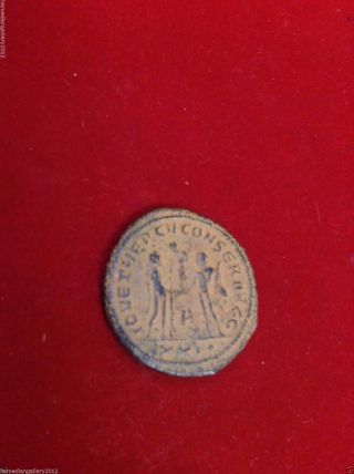 Roman Bronze Coin - Ancient Artifact,  From Holy Land photo