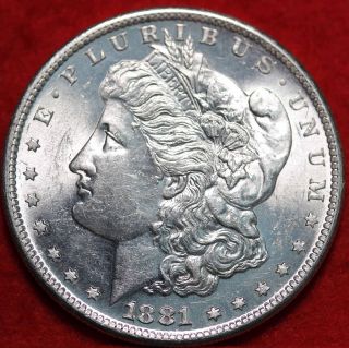 Uncirculated 1881 - S San Francisco Silver Morgan Dollar photo