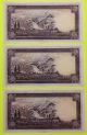 Iran Banknote P - 40,  10 Rial X4 Mohammad Reza Pahlavi Nd 1323 (1944) Unc Middle East photo 2