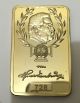 1 Oz German Paul Von Deutsche Reichsbank Finished In 24k Gold Collector Bar Rare Exonumia photo 2