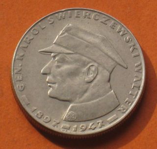 Old Coin Of Poland - General Karol Swierczewski 1967 photo