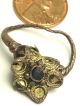 Ancient Imp.  Roman Authentic  Gold Plated Ring W/blk.  Stone .  Rare$ Ck.  Pics Coins: Ancient photo 8