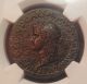 Nero Ancient Roman Ae Dupondius Lugdunum Ngc Certified Portrait Securitas Coins: Ancient photo 1