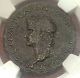 Nero Ancient Roman Ae Dupondius Lugdunum Ngc Certified Portrait Securitas Coins: Ancient photo 4