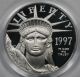 1997 - W Statue Of Liberty Quarter - Ounce Platinum Eagle $25 Pr 69 Dcam Pcgs Platinum photo 2