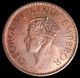 India British - George Vi - Unc 1/4 Anna 1940 - Bombay - Bronze Coin L4 India photo 1