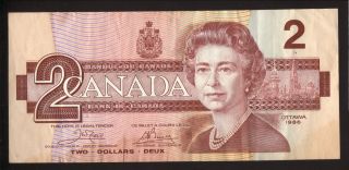 Canada - - 2 Dollar Banknote - - 1986 photo